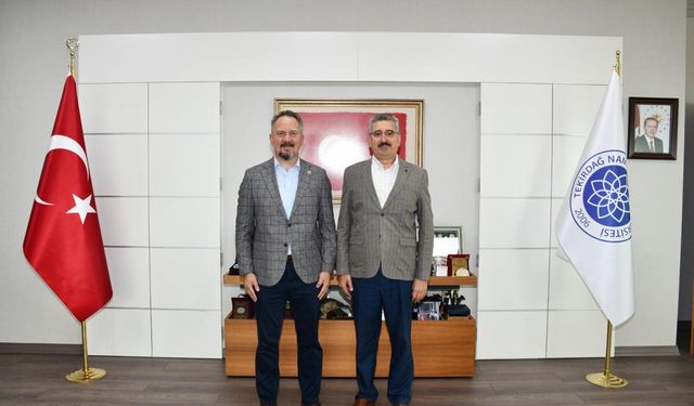 Milletvekili Özcan’dan Rektör Şahin'e ziyaret